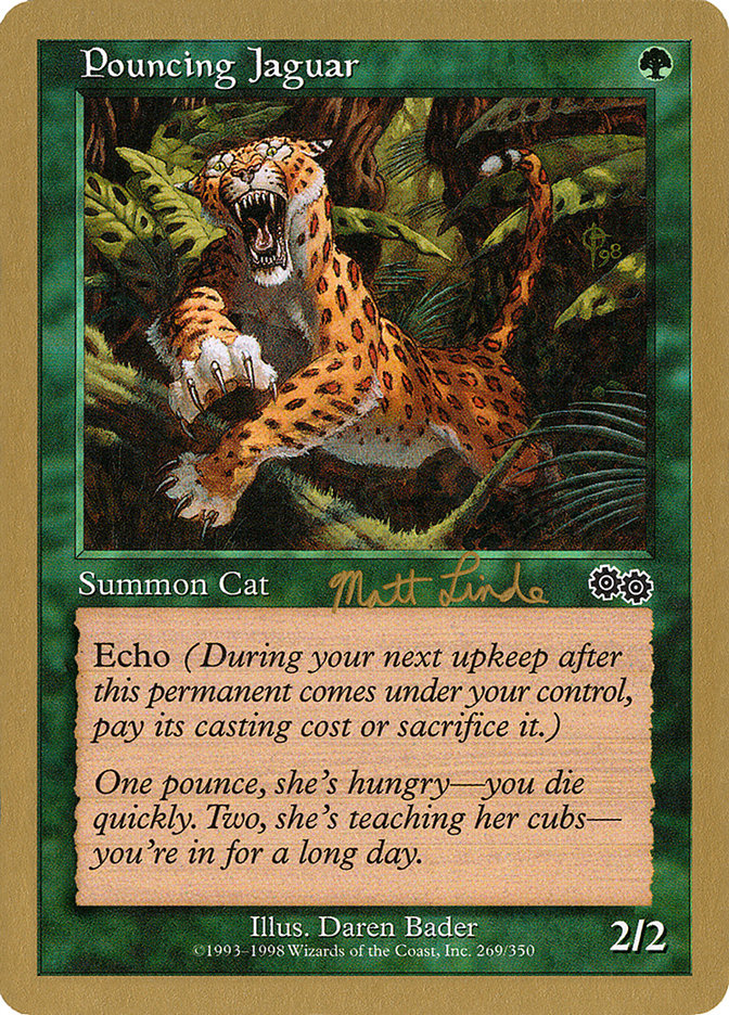 Pouncing Jaguar (Matt Linde) [World Championship Decks 1999] | Event Horizon Hobbies CA