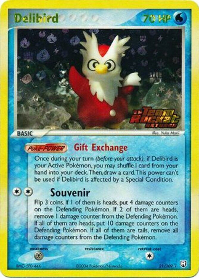 Delibird (21/109) (Stamped) [EX: Team Rocket Returns] | Event Horizon Hobbies CA