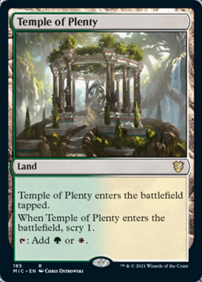 Temple of Plenty [Innistrad: Midnight Hunt Commander] | Event Horizon Hobbies CA