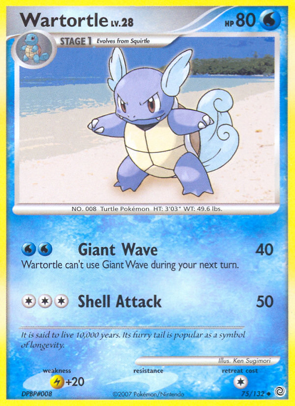 Wartortle (75/132) [Diamond & Pearl: Secret Wonders] | Event Horizon Hobbies CA