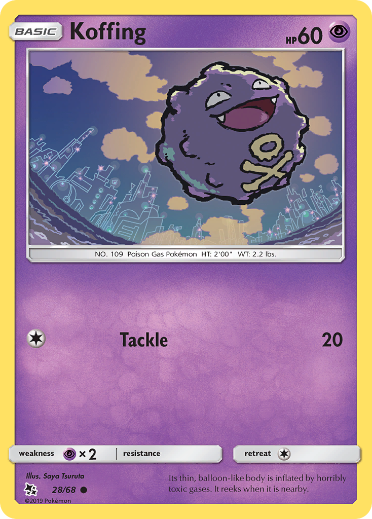 Koffing (28/68) [Sun & Moon: Hidden Fates] | Event Horizon Hobbies CA