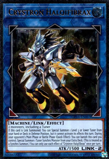 Crystron Halqifibrax [OP15-EN003] Ultimate Rare | Event Horizon Hobbies CA