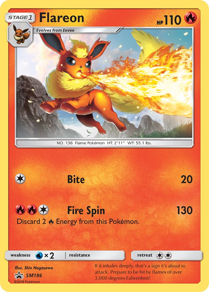 Flareon (SM186) [Sun & Moon: Black Star Promos] | Event Horizon Hobbies CA