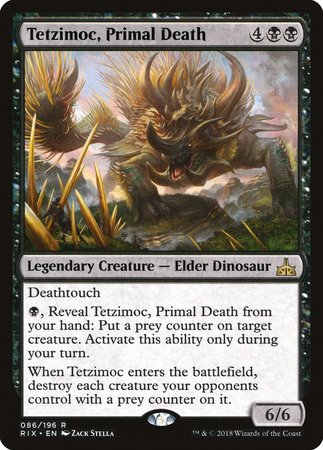 Tetzimoc, Primal Death [Rivals of Ixalan] | Event Horizon Hobbies CA