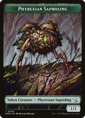 Monk // Phyrexian Saproling Double-Sided Token [March of the Machine Tokens] | Event Horizon Hobbies CA