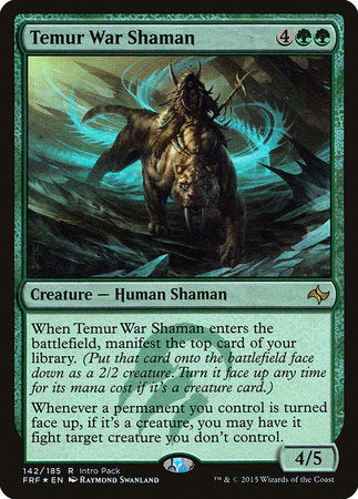 Temur War Shaman [Fate Reforged Promos] | Event Horizon Hobbies CA