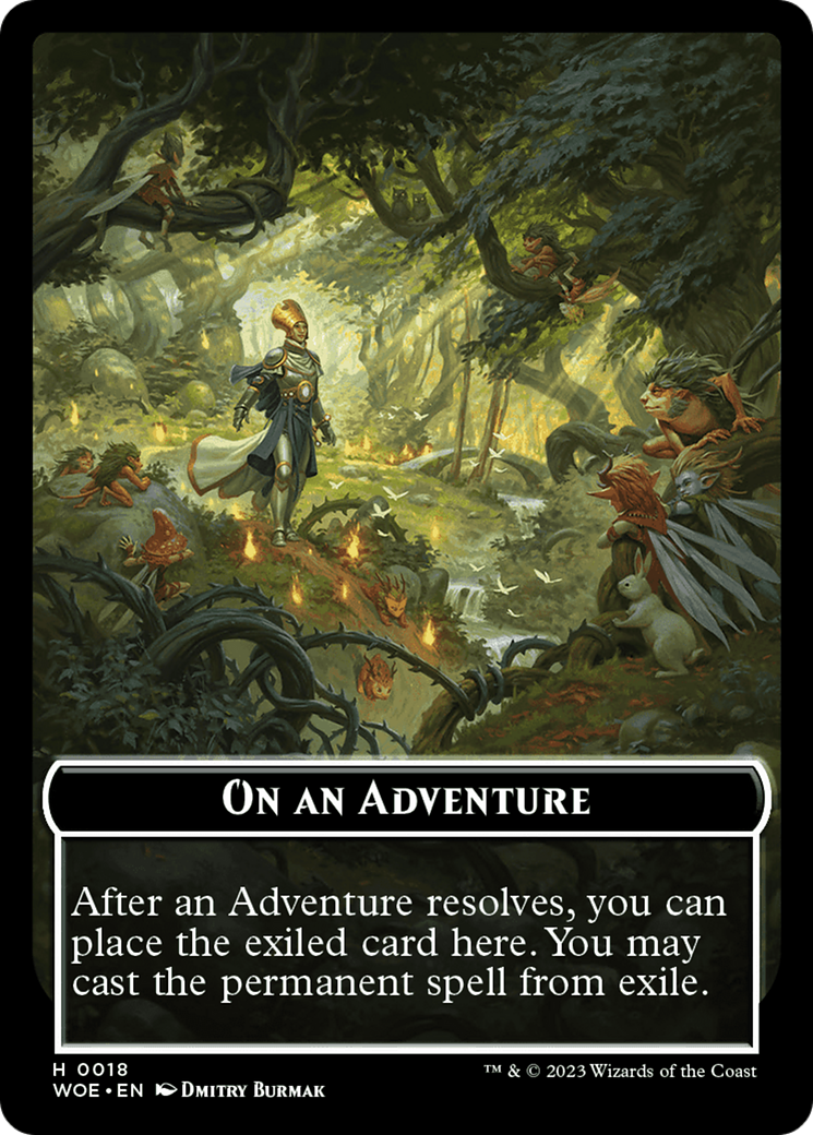 On an Adventure Emblem [Wilds of Eldraine Tokens] | Event Horizon Hobbies CA