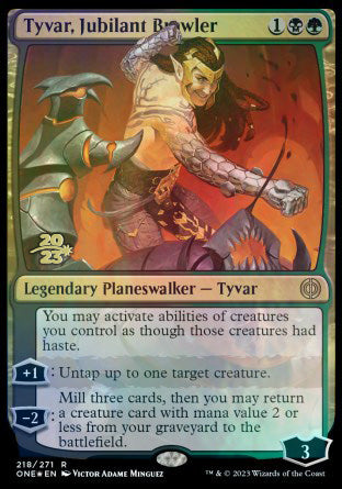 Tyvar, Jubilant Brawler [Phyrexia: All Will Be One Prerelease Promos] | Event Horizon Hobbies CA