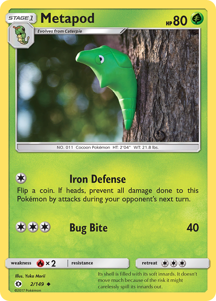 Metapod (2/149) [Sun & Moon: Base Set] | Event Horizon Hobbies CA