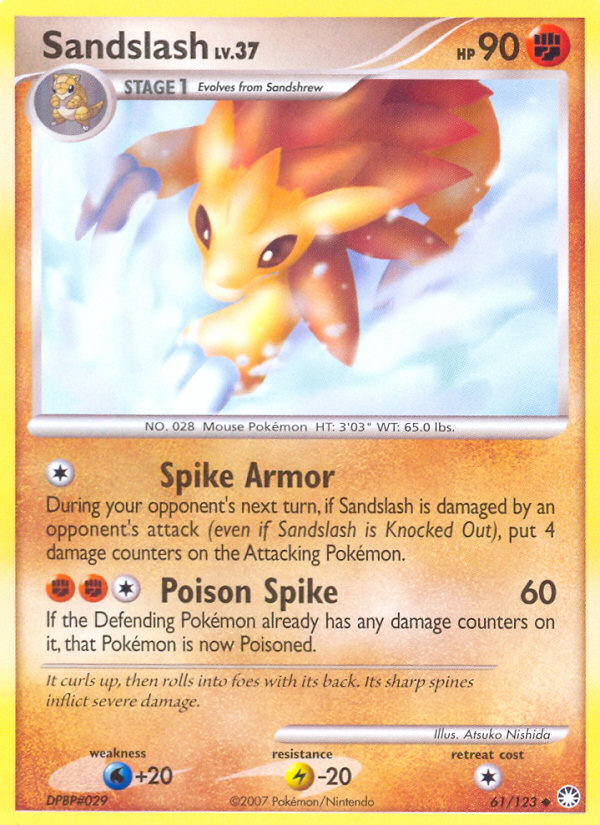 Sandslash (61/123) [Diamond & Pearl: Mysterious Treasures] | Event Horizon Hobbies CA