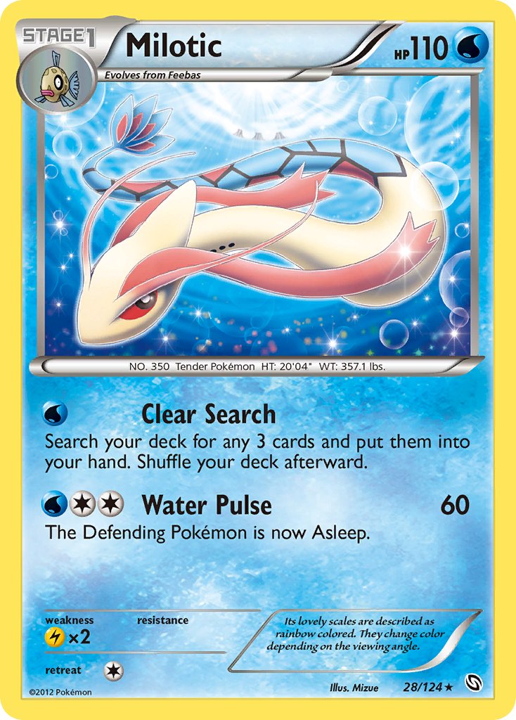 Milotic (28/124) (Theme Deck Exclusive) [Black & White: Dragons Exalted] | Event Horizon Hobbies CA