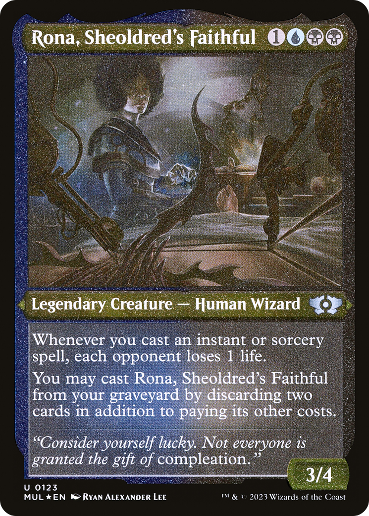 Rona, Sheoldred's Faithful (Foil Etched) [Multiverse Legends] | Event Horizon Hobbies CA