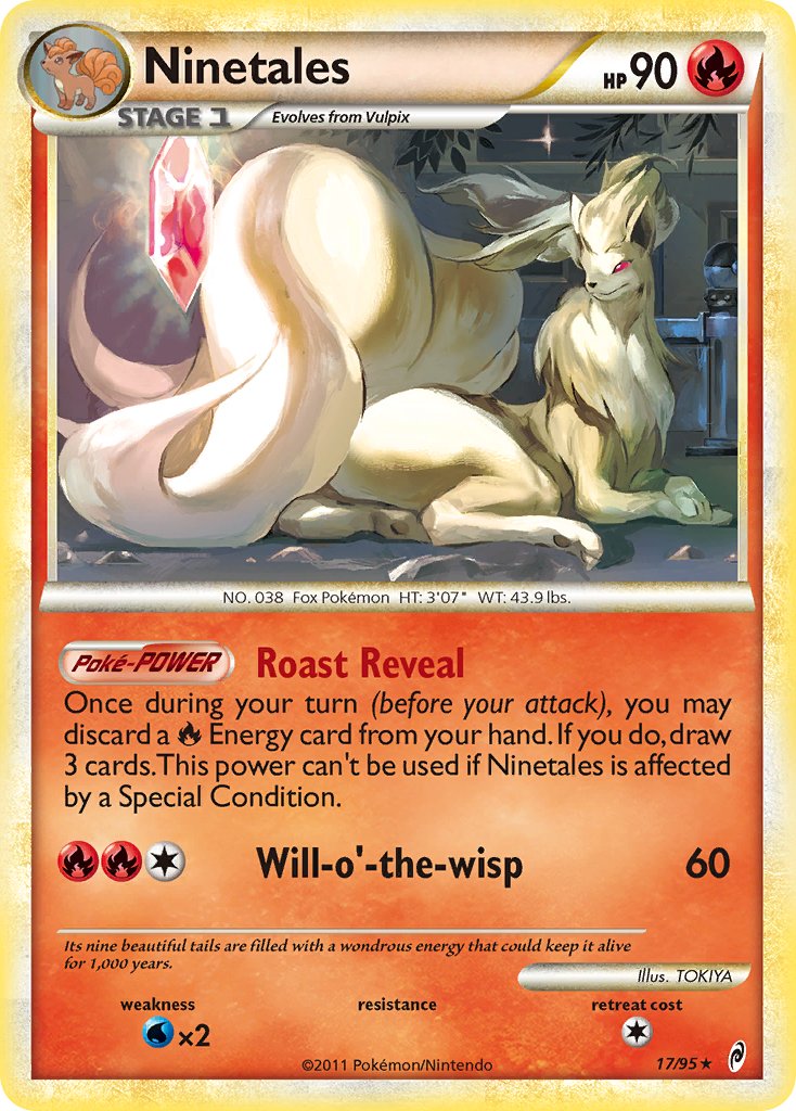 Ninetales (17/95) (Theme Deck Exclusive) [HeartGold & SoulSilver: Call of Legends] | Event Horizon Hobbies CA