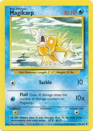 Magikarp (35/102) [Base Set Unlimited] | Event Horizon Hobbies CA