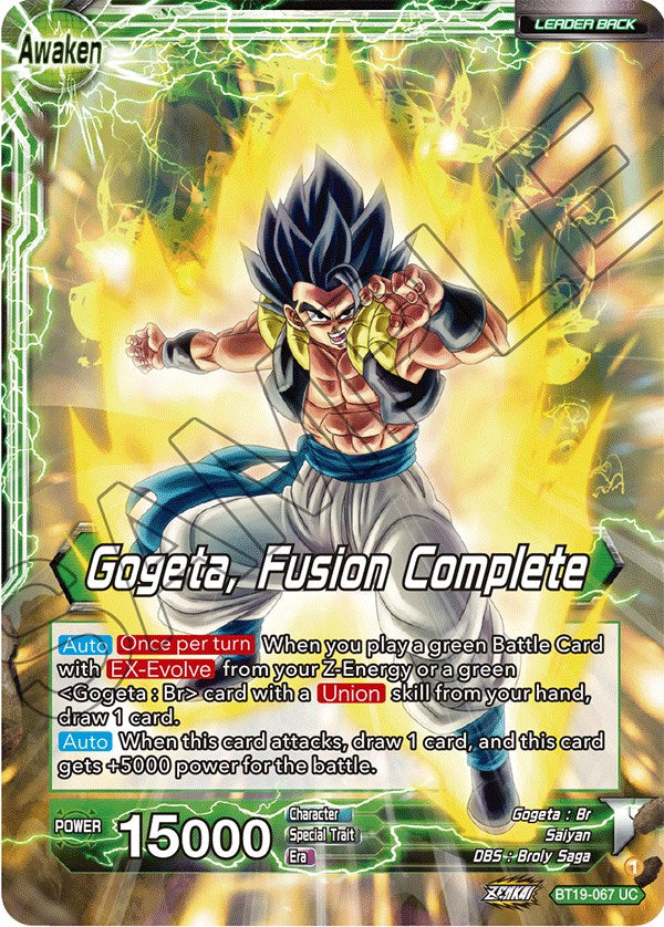 Veku // Gogeta, Fusion Complete (BT19-067) [Fighter's Ambition] | Event Horizon Hobbies CA