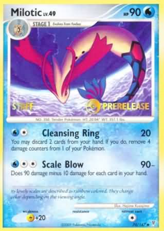 Milotic (70/147) (Staff Prerelease Promo) [Nintendo: Black Star Promos] | Event Horizon Hobbies CA