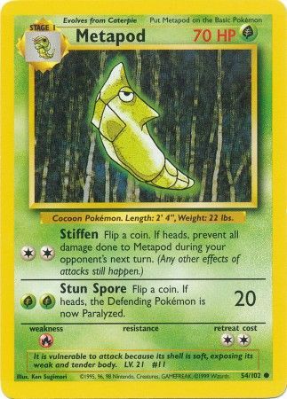 Metapod (54/102) [Base Set Unlimited] | Event Horizon Hobbies CA