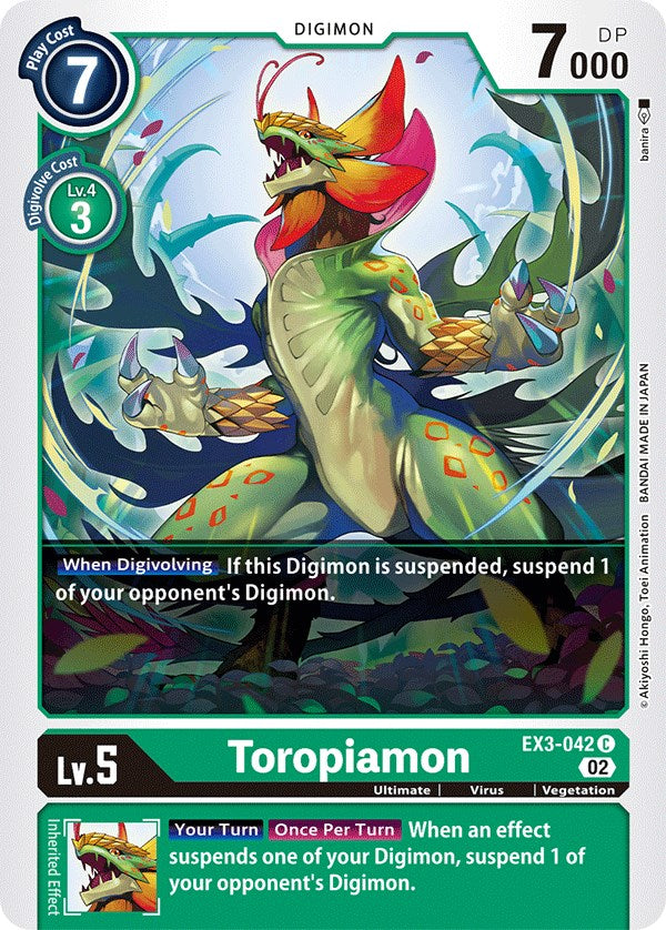 Toropiamon [EX3-042] [Draconic Roar] | Event Horizon Hobbies CA