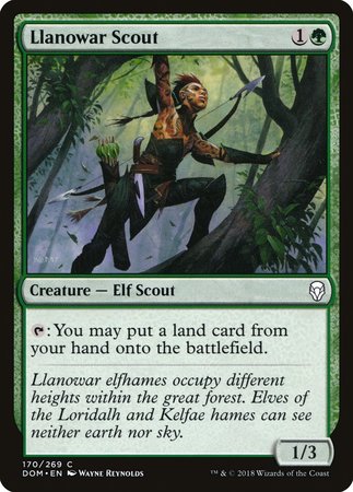 Llanowar Scout [Dominaria] | Event Horizon Hobbies CA