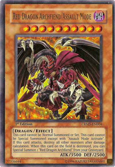 Red Dragon Archfiend/Assault Mode [CRMS-EN004] Ultra Rare | Event Horizon Hobbies CA