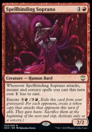 Spellbinding Soprano (Promo Pack) [Streets of New Capenna Commander Promos] | Event Horizon Hobbies CA