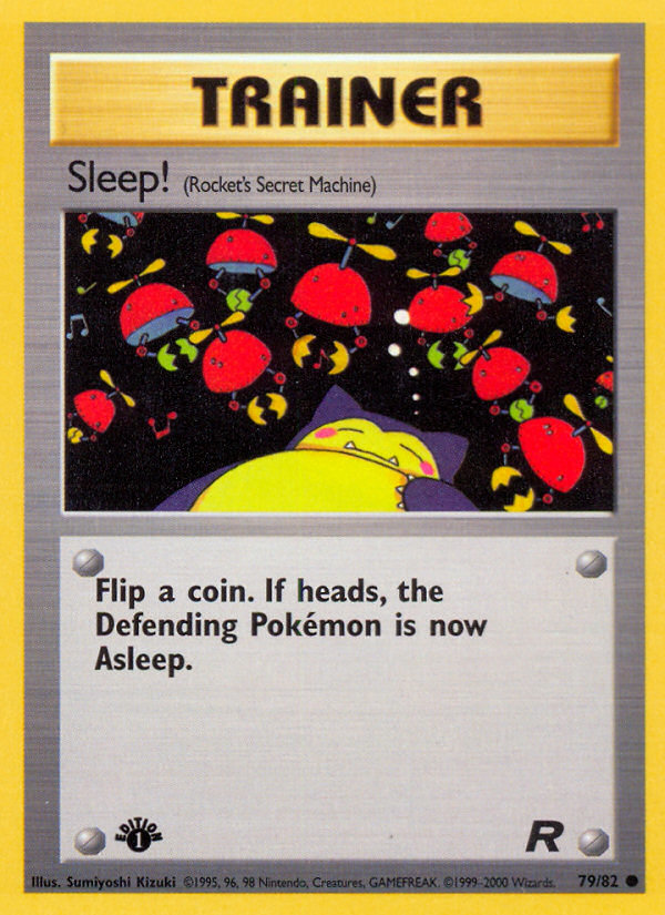 Sleep! (79/82) [Team Rocket 1st Edition] | Event Horizon Hobbies CA