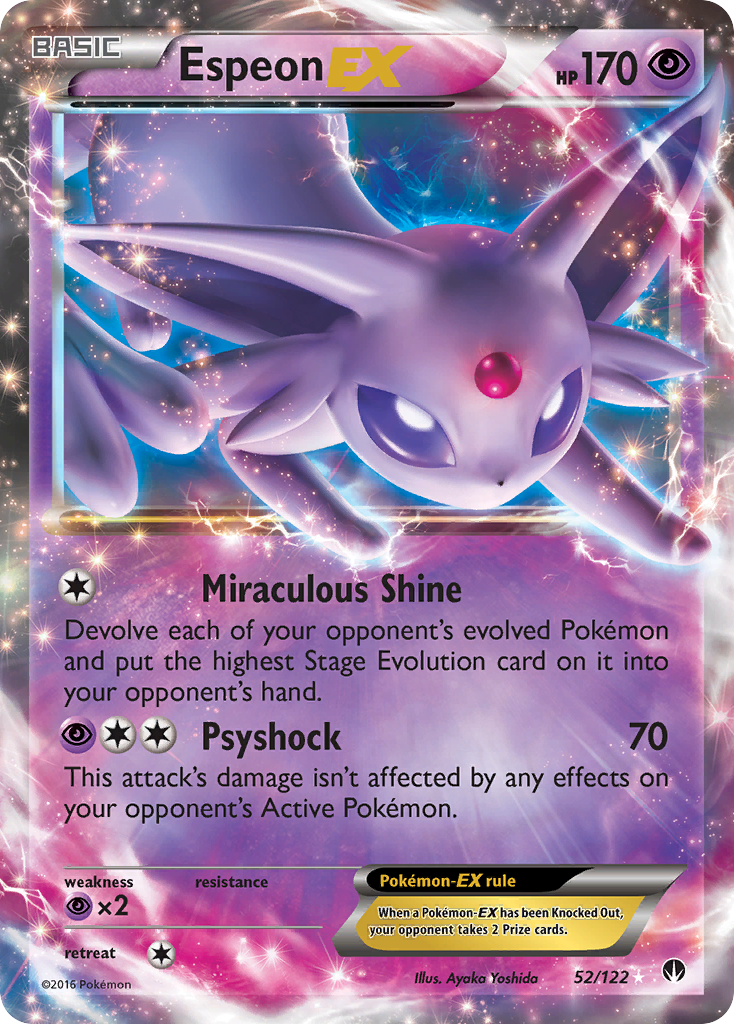 Espeon EX (52/122) [XY: BREAKpoint] | Event Horizon Hobbies CA