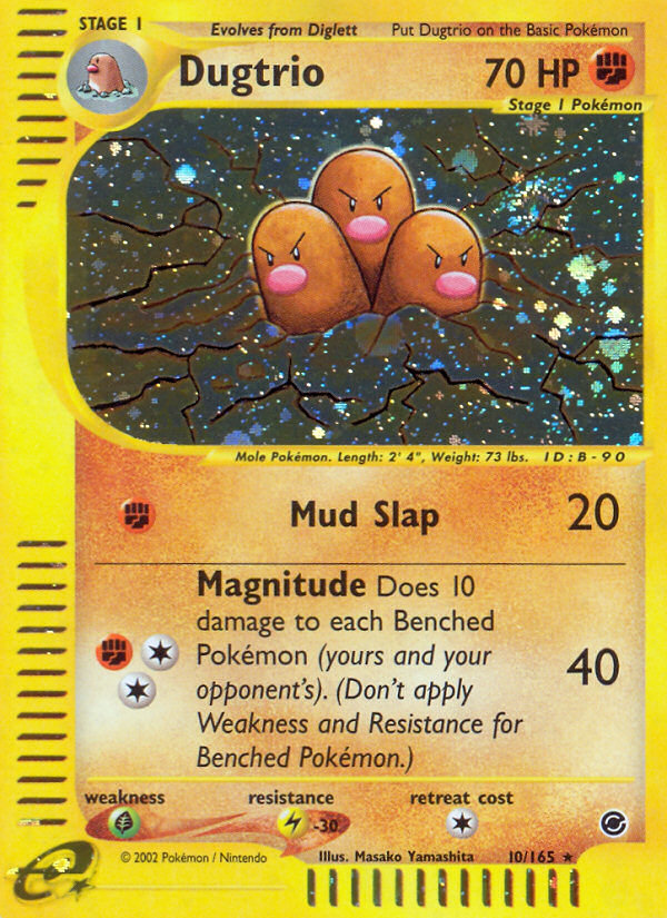 Dugtrio (10/165) [Expedition: Base Set] | Event Horizon Hobbies CA