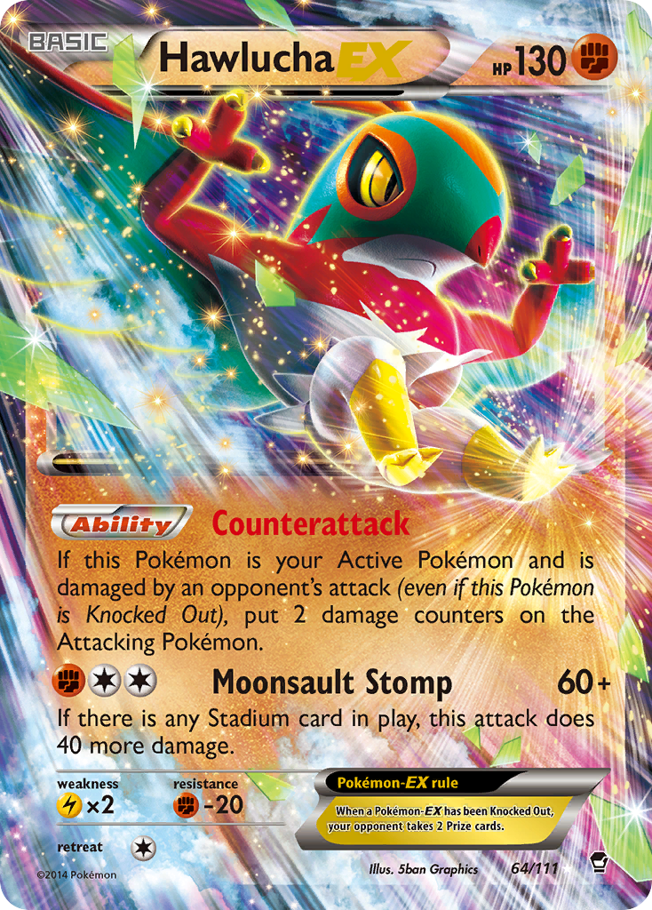 Hawlucha EX (64/111) [XY: Furious Fists] | Event Horizon Hobbies CA