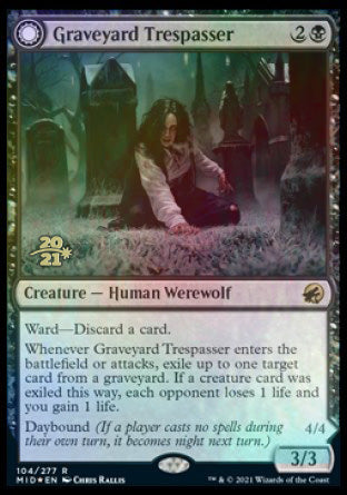 Graveyard Trespasser // Graveyard Glutton [Innistrad: Midnight Hunt Prerelease Promos] | Event Horizon Hobbies CA