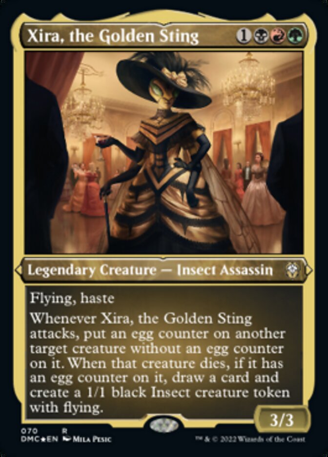 Xira, the Golden Sting (Foil Etched) [Dominaria United Commander] | Event Horizon Hobbies CA