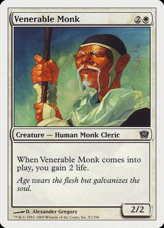 Venerable Monk [Ninth Edition] | Event Horizon Hobbies CA