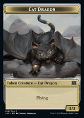 Cat Dragon // Spirit Double-sided Token [Double Masters 2022 Tokens] | Event Horizon Hobbies CA