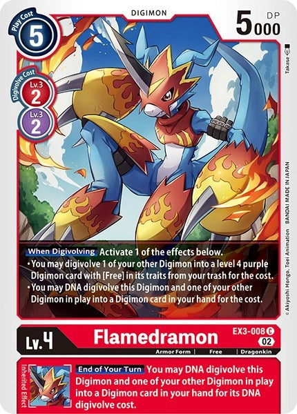 Flamedramon [EX3-008] [Revision Pack Cards] | Event Horizon Hobbies CA