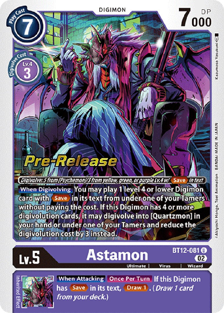 Astamon [BT12-081] [Across Time Pre-Release Cards] | Event Horizon Hobbies CA