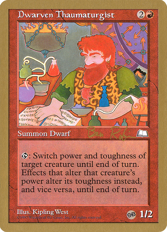 Dwarven Thaumaturgist (Ben Rubin) (SB) [World Championship Decks 1998] | Event Horizon Hobbies CA