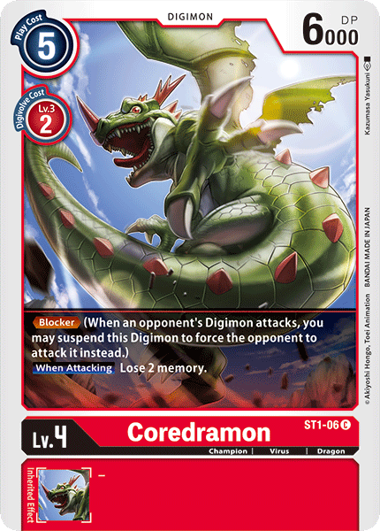 Coredramon [ST1-06] [Starter Deck: Gaia Red] | Event Horizon Hobbies CA