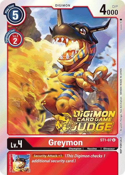 Greymon [ST1-07] (Judge Pack 1) [Starter Deck: Gaia Red Promos] | Event Horizon Hobbies CA