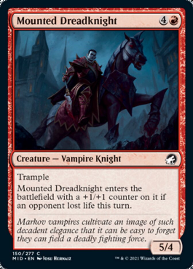 Mounted Dreadknight [Innistrad: Midnight Hunt] | Event Horizon Hobbies CA