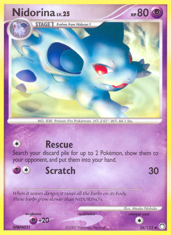 Nidorina (56/123) [Diamond & Pearl: Mysterious Treasures] | Event Horizon Hobbies CA