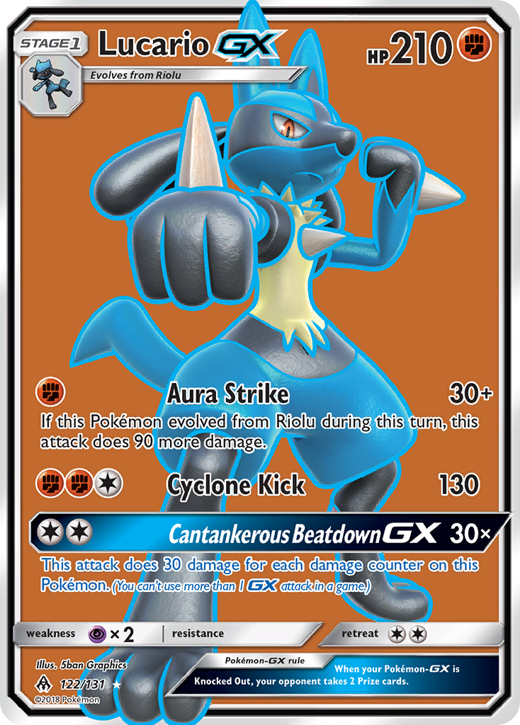 Lucario GX (122/131) [Sun & Moon: Forbidden Light] | Event Horizon Hobbies CA