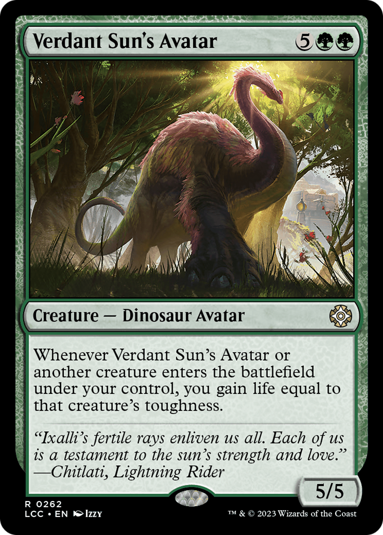 Verdant Sun's Avatar [The Lost Caverns of Ixalan Commander] | Event Horizon Hobbies CA