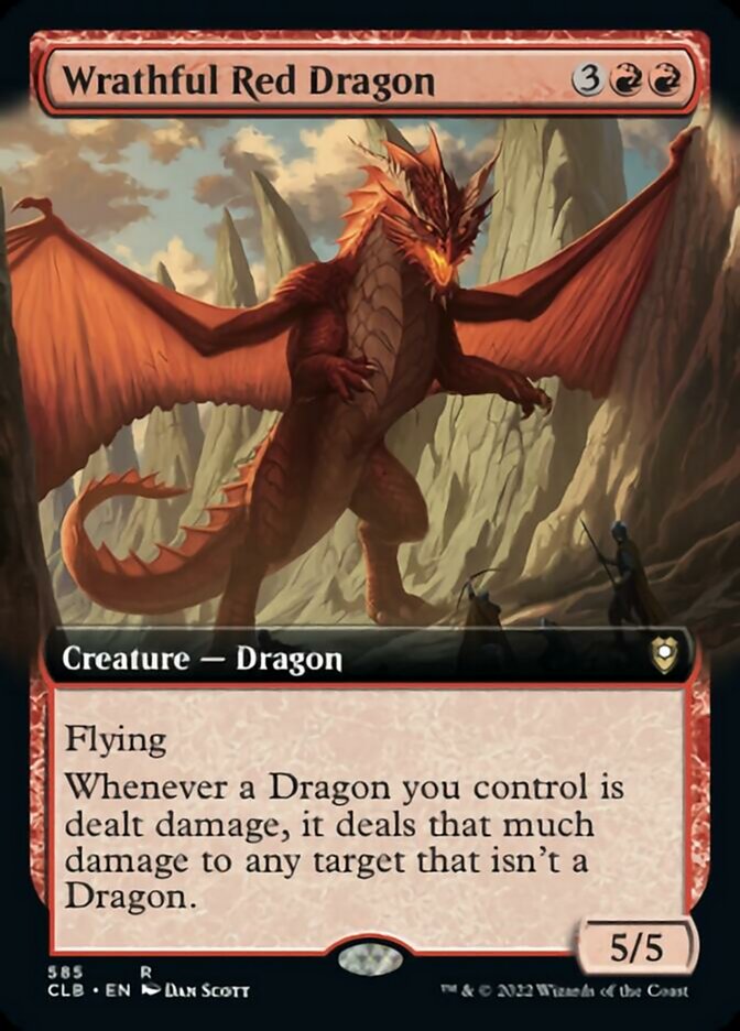 Wrathful Red Dragon (Extended Art) [Commander Legends: Battle for Baldur's Gate] | Event Horizon Hobbies CA