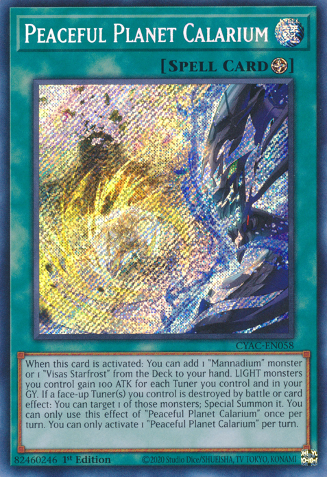 Peaceful Planet Calarium [CYAC-EN058] Secret Rare | Event Horizon Hobbies CA