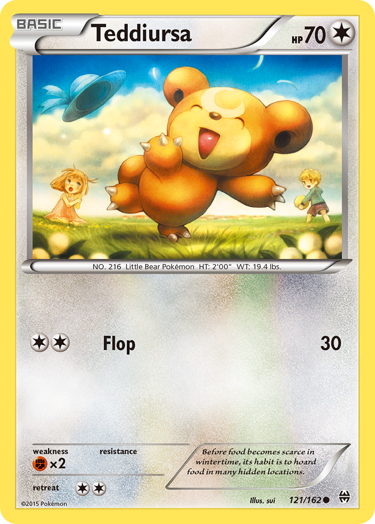 Teddiursa (121/162) [XY: BREAKthrough] | Event Horizon Hobbies CA