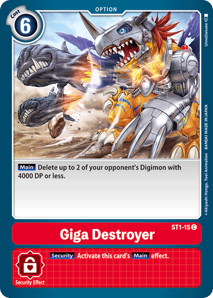 Giga Destroyer [ST1-15] [Starter Deck: Gaia Red] | Event Horizon Hobbies CA