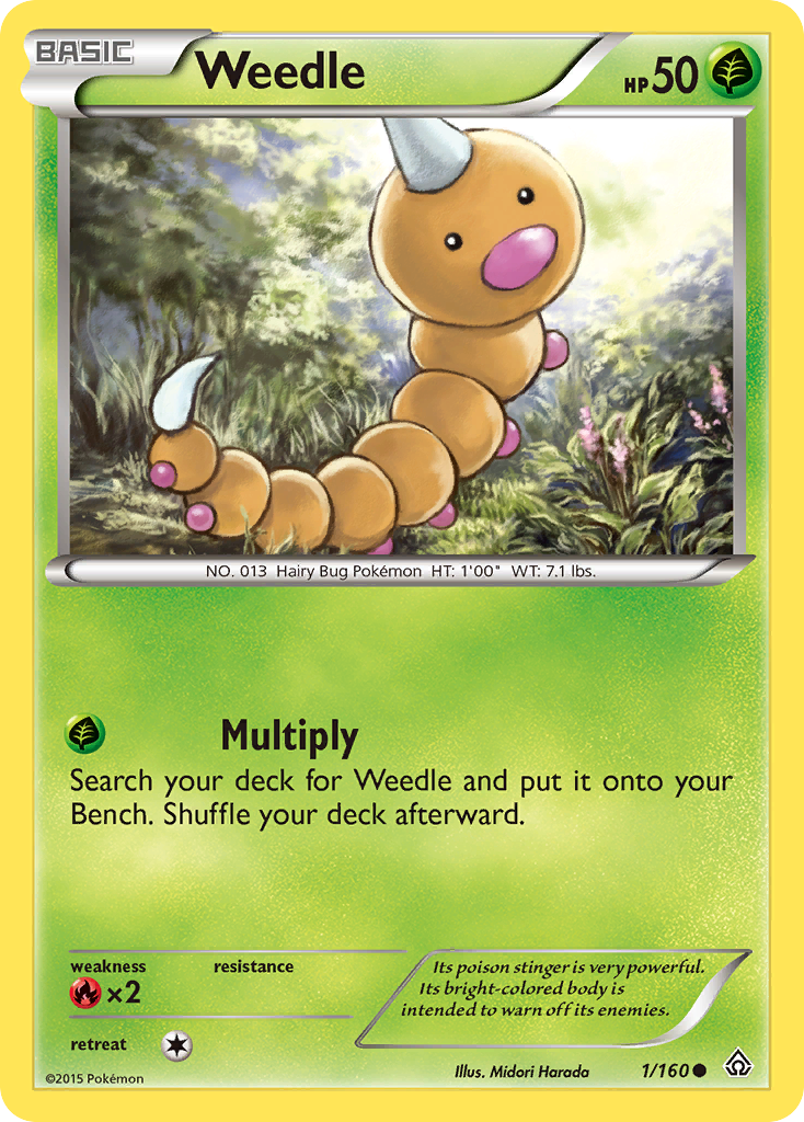 Weedle (1/160) [XY: Primal Clash] | Event Horizon Hobbies CA