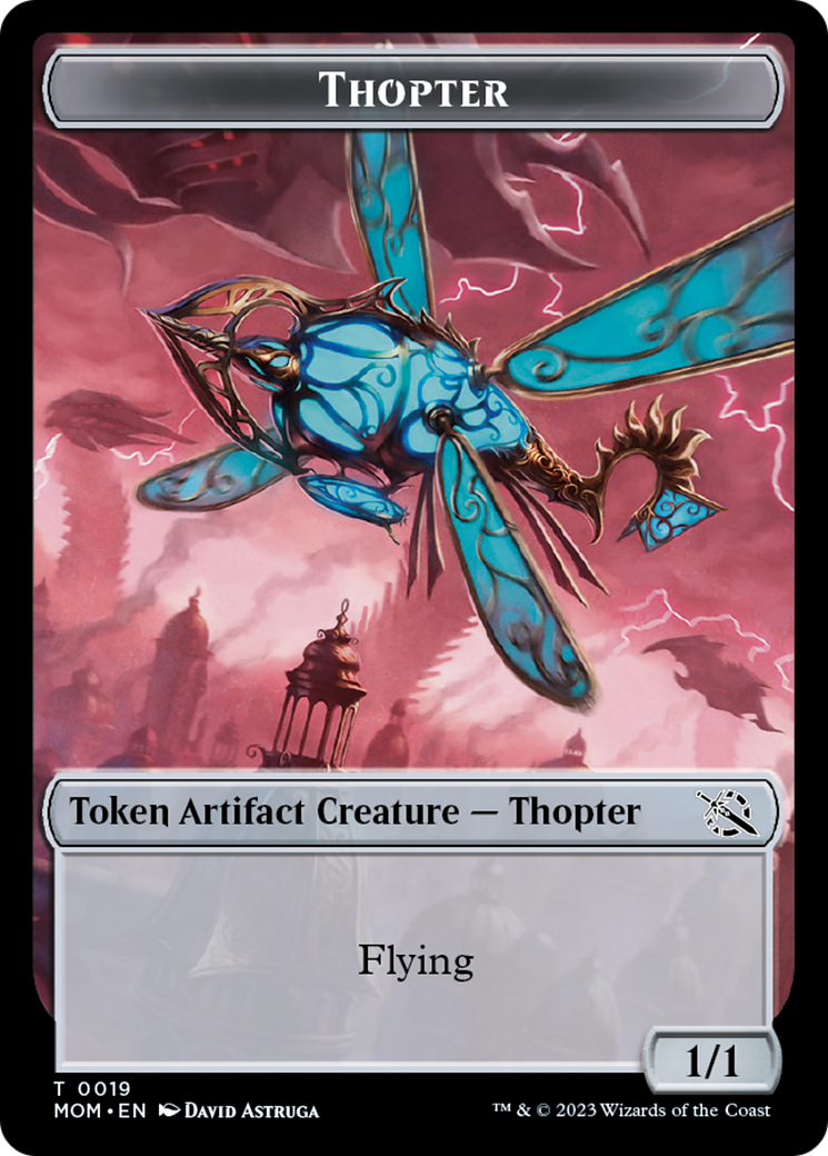 Thopter // Beast Double-Sided Token [March of the Machine Commander Tokens] | Event Horizon Hobbies CA