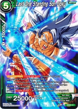 Last One Standing Son Goku (EX03-14) [Ultimate Box] | Event Horizon Hobbies CA