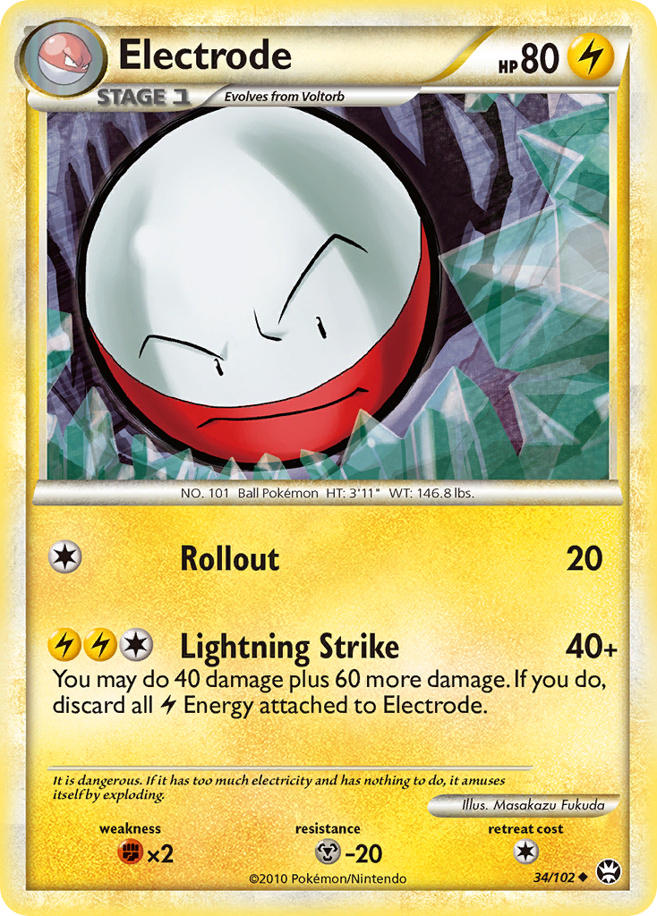 Electrode (34/102) [HeartGold & SoulSilver: Triumphant] | Event Horizon Hobbies CA